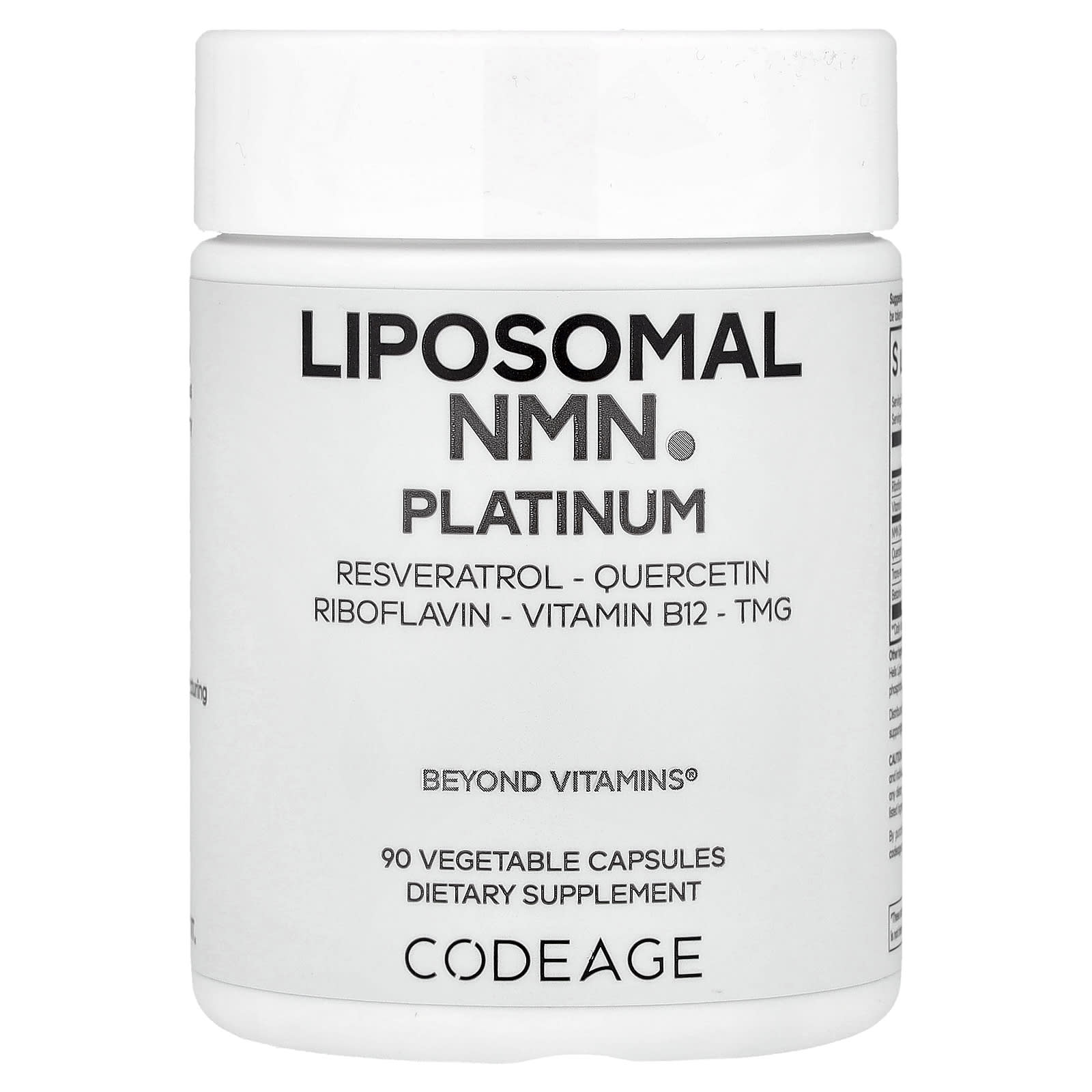 Codeage, Liposomal NMN Platinum, 90 Vegetable Capsules