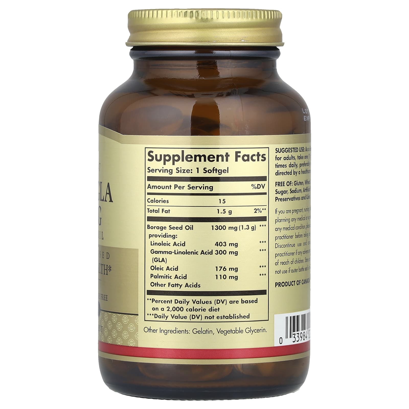 Solgar, Super GLA, 60 Softgels