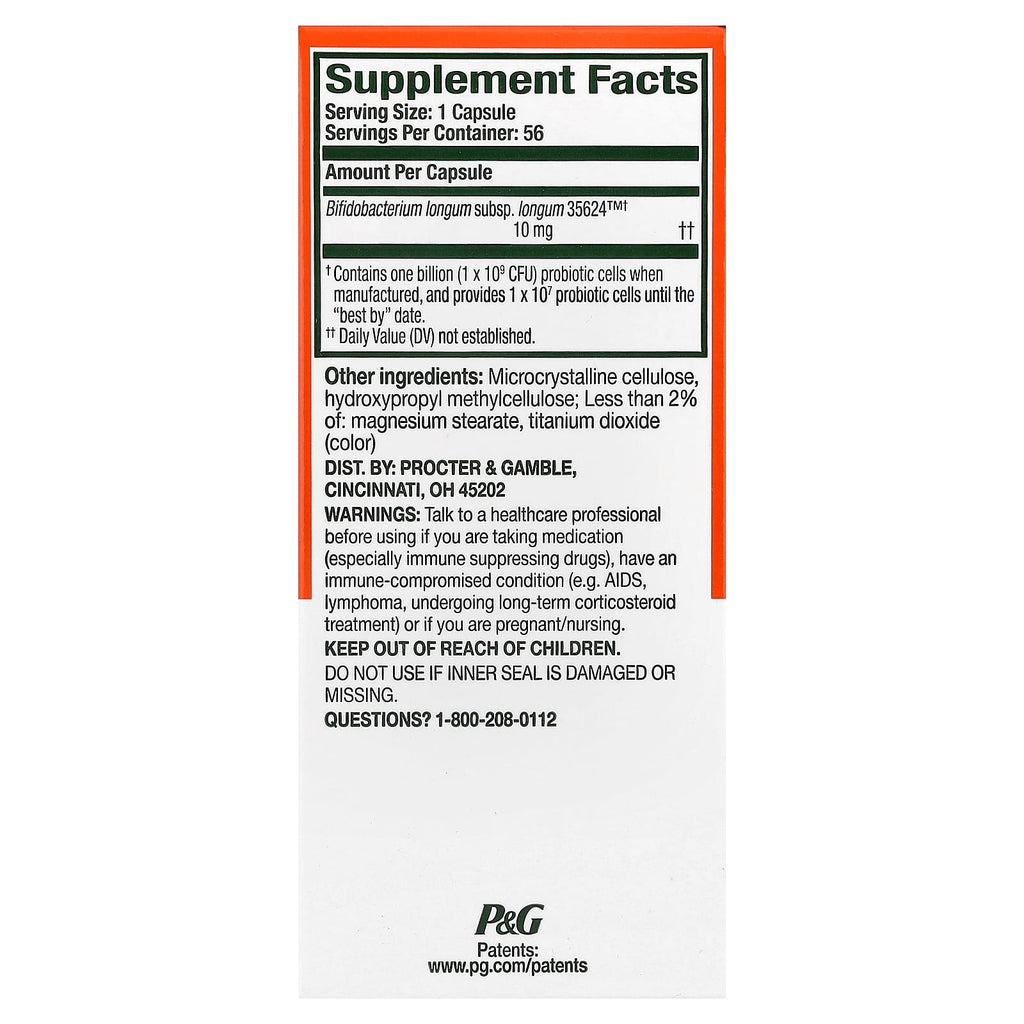 Align Probiotics, 24/7 Digestive Support, Probiotic Supplement, 56 Capsules (10 per Capsule)