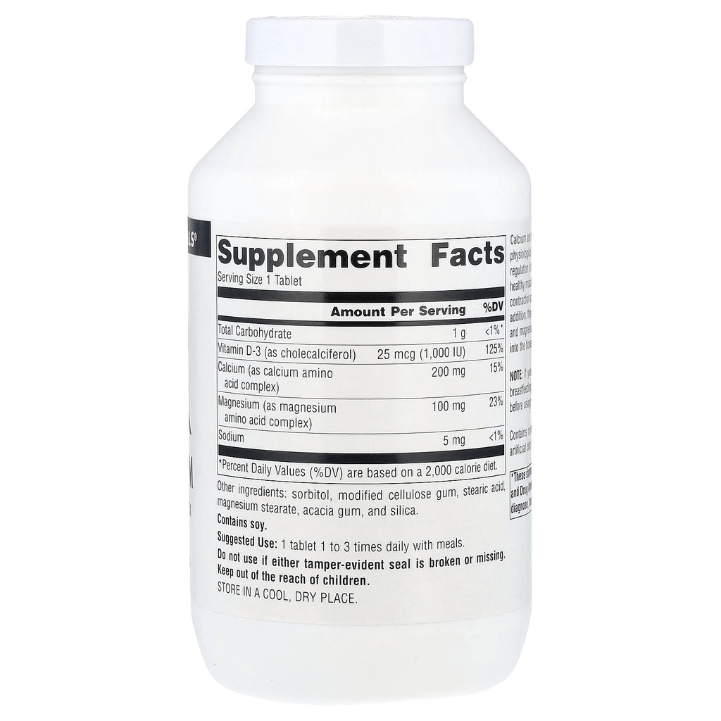 Source Naturals, Calcium & Magnesium, 250 Tablets