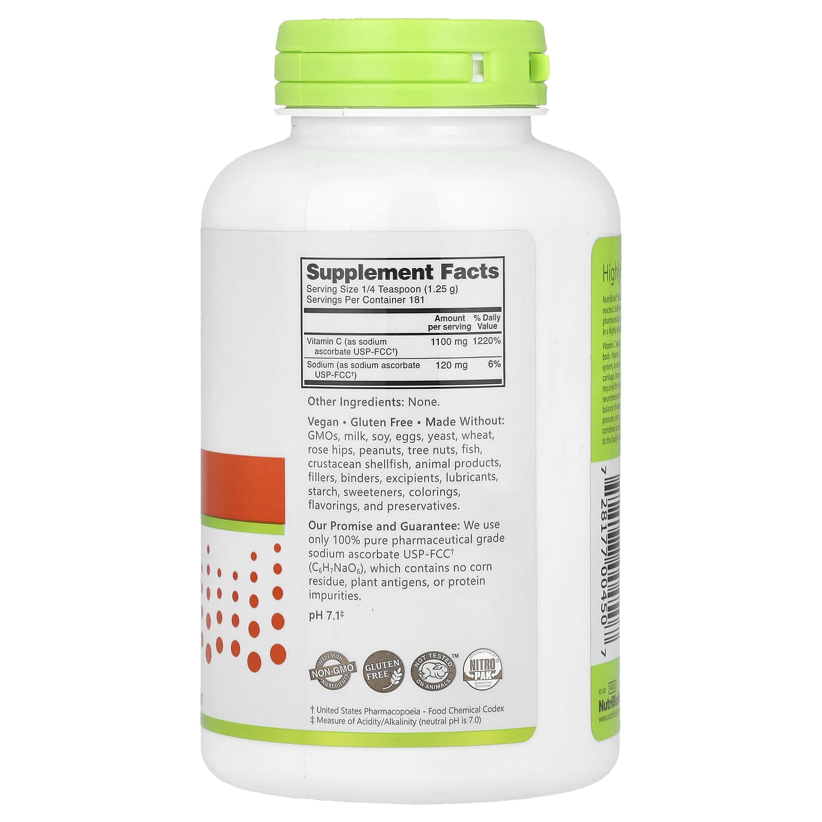 NutriBiotic, Immunity, Sodium Ascorbate, Crystalline Powder, 8 oz (227 g)