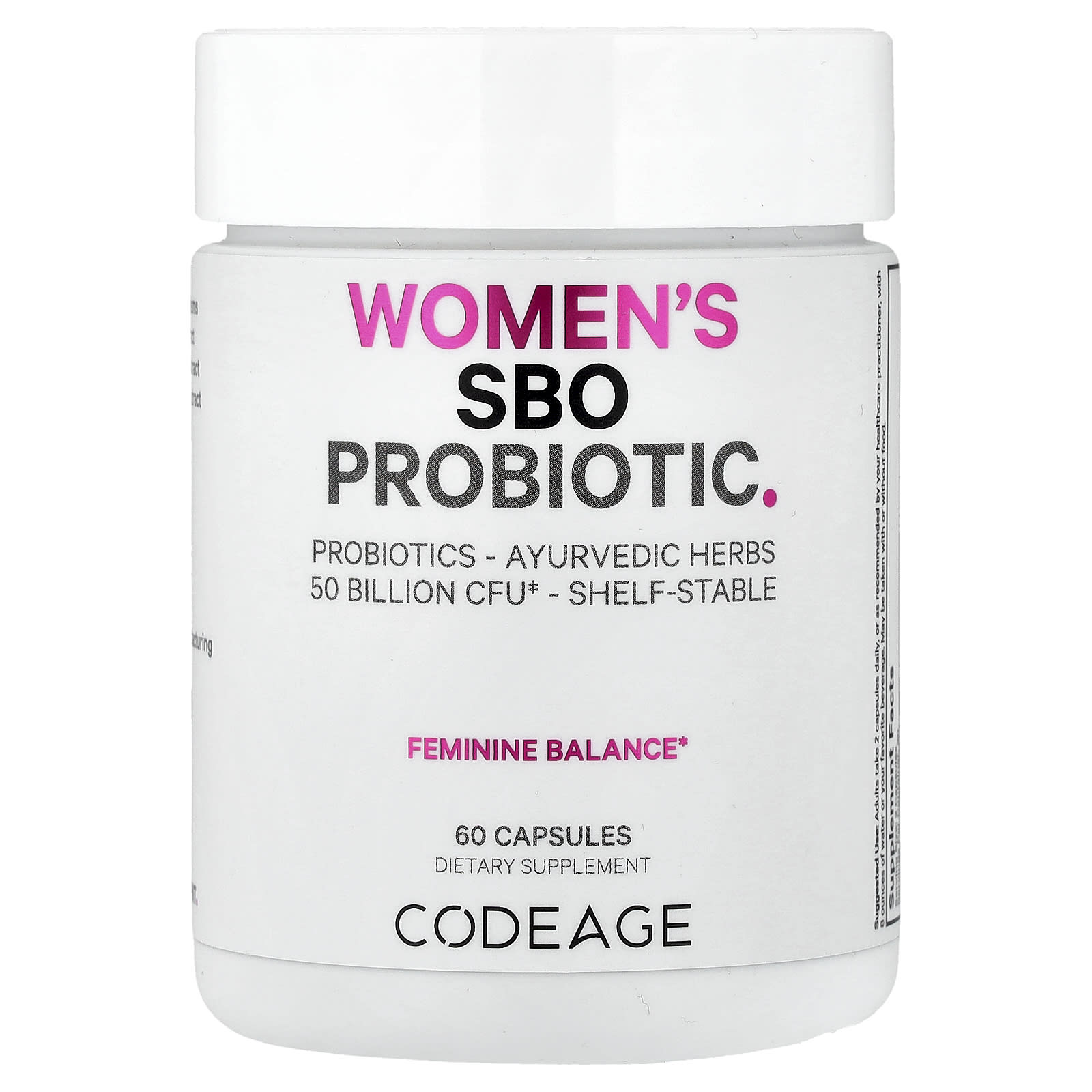 Codeage, Women's SBO Probiotic, 60 Capsules