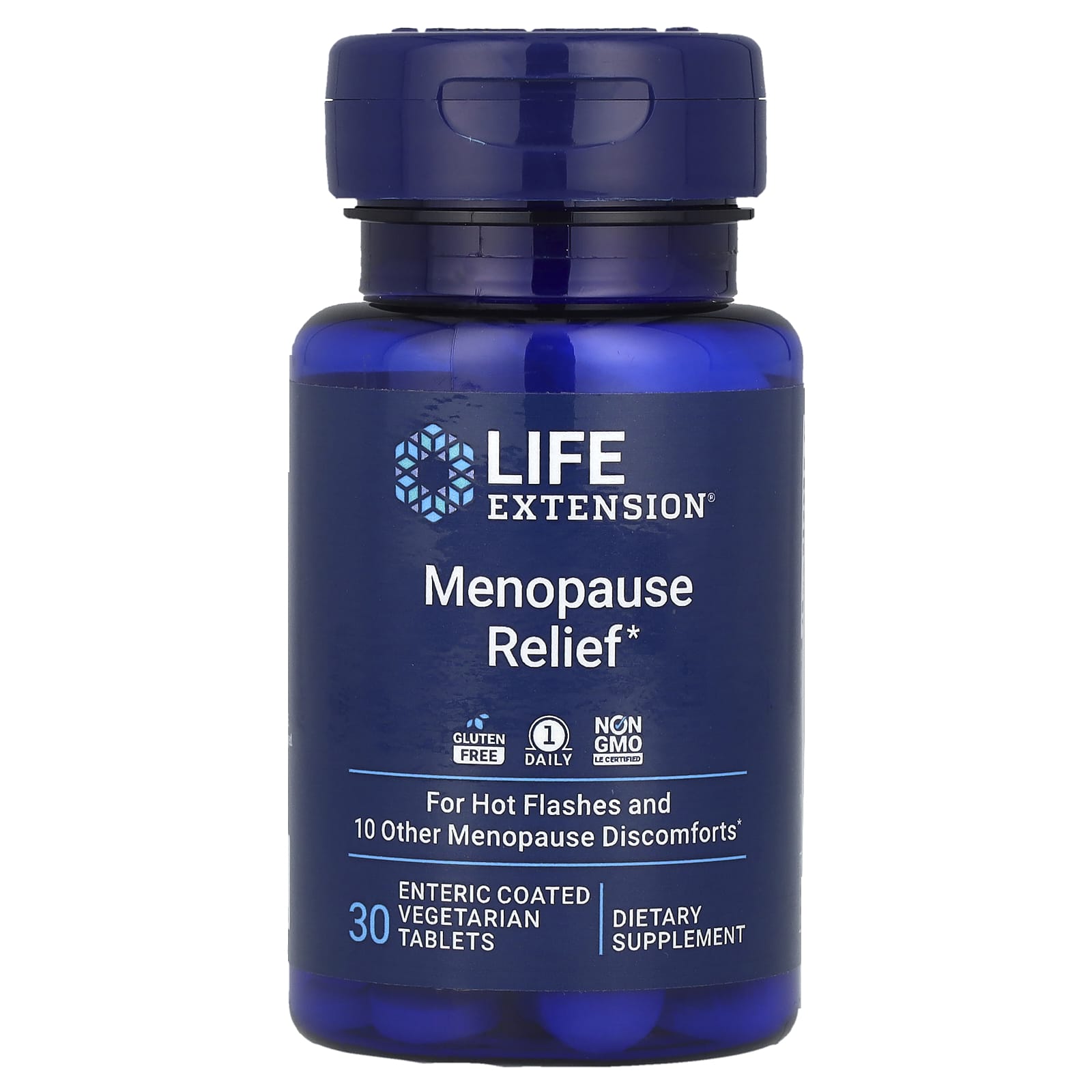 Life Extension, Menopause Relief, 30 Enteric Coated Vegetarian Tablets