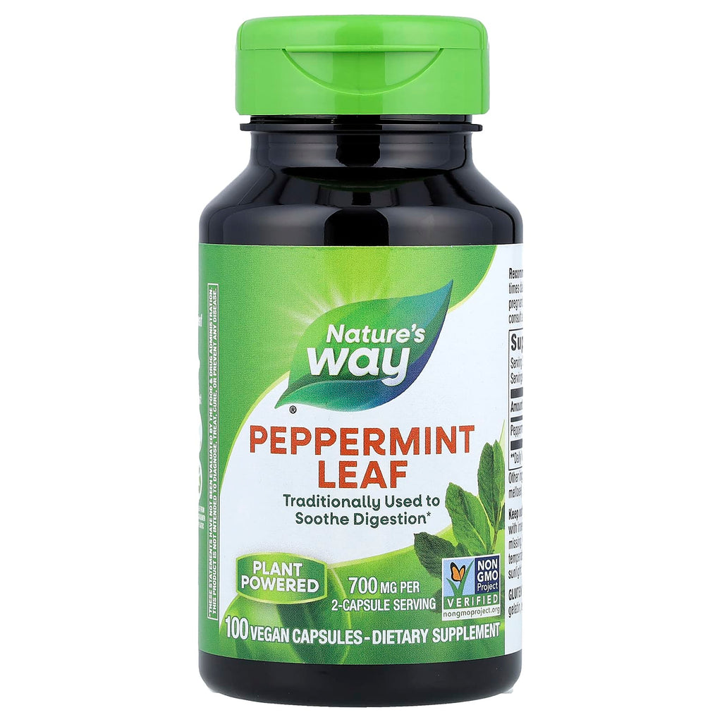 Nature's Way, Peppermint Leaf, 100 Vegan Capsules (350 mg per Capsule)
