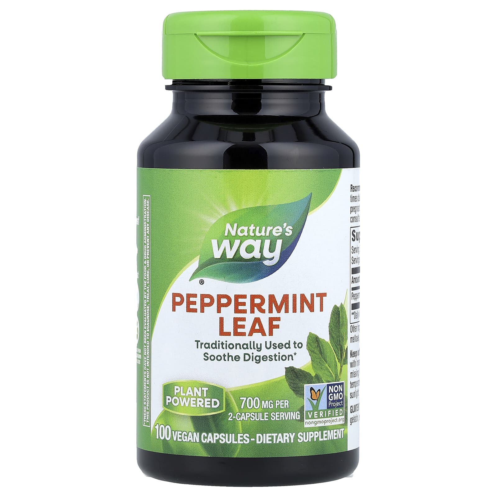 Nature's Way, Peppermint Leaf, 100 Vegan Capsules (350 mg per Capsule)
