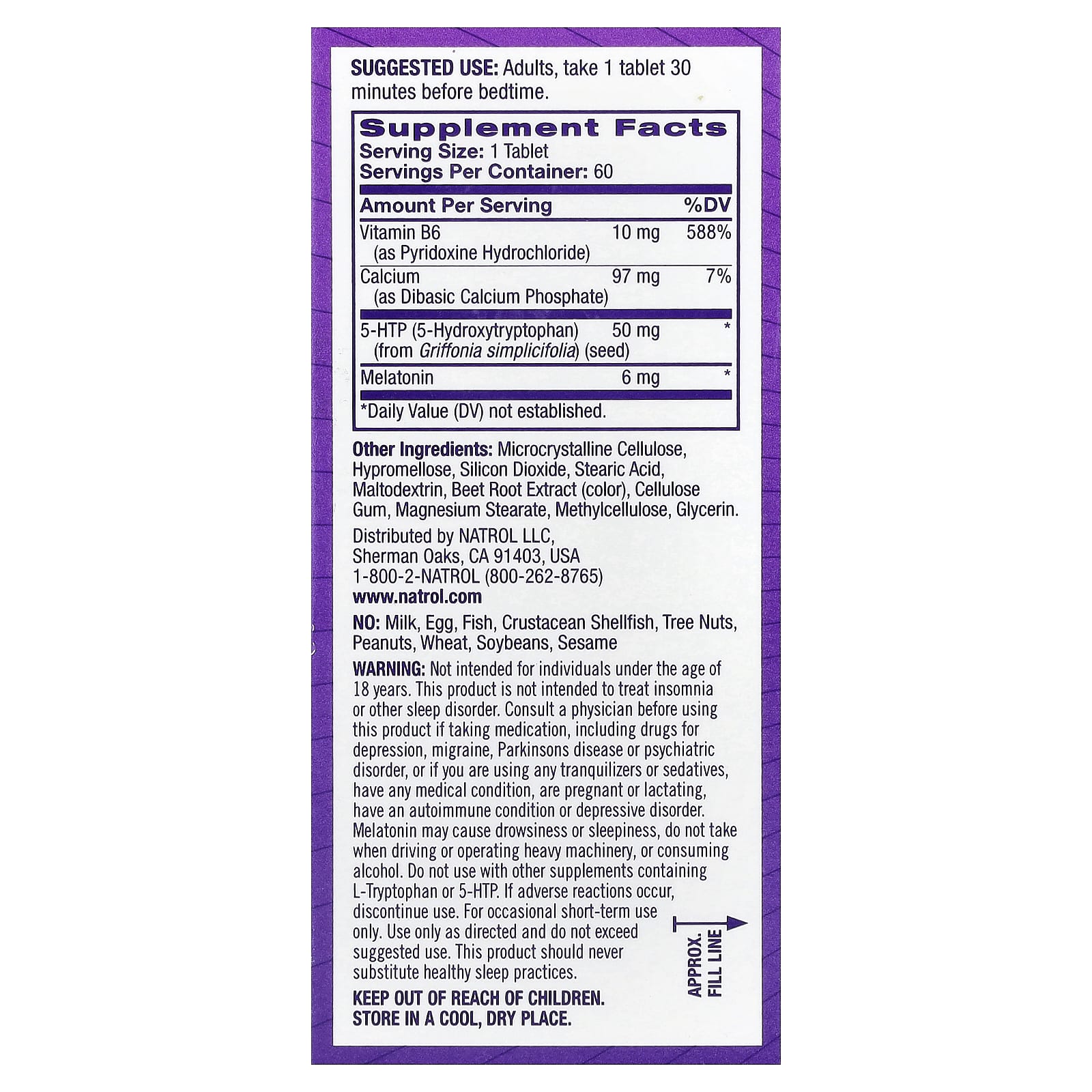 Natrol, Melatonin + 5-HTP, Time Release, 60 Bi-Layer Tablets