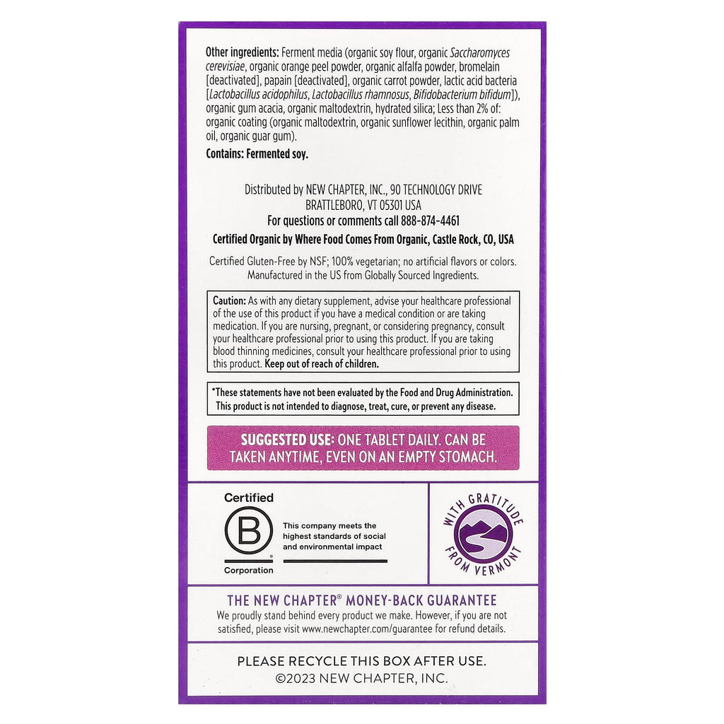 New Chapter, One Daily, Every Woman's™ Multivitamin40+, 48 Vegetarian Tablets