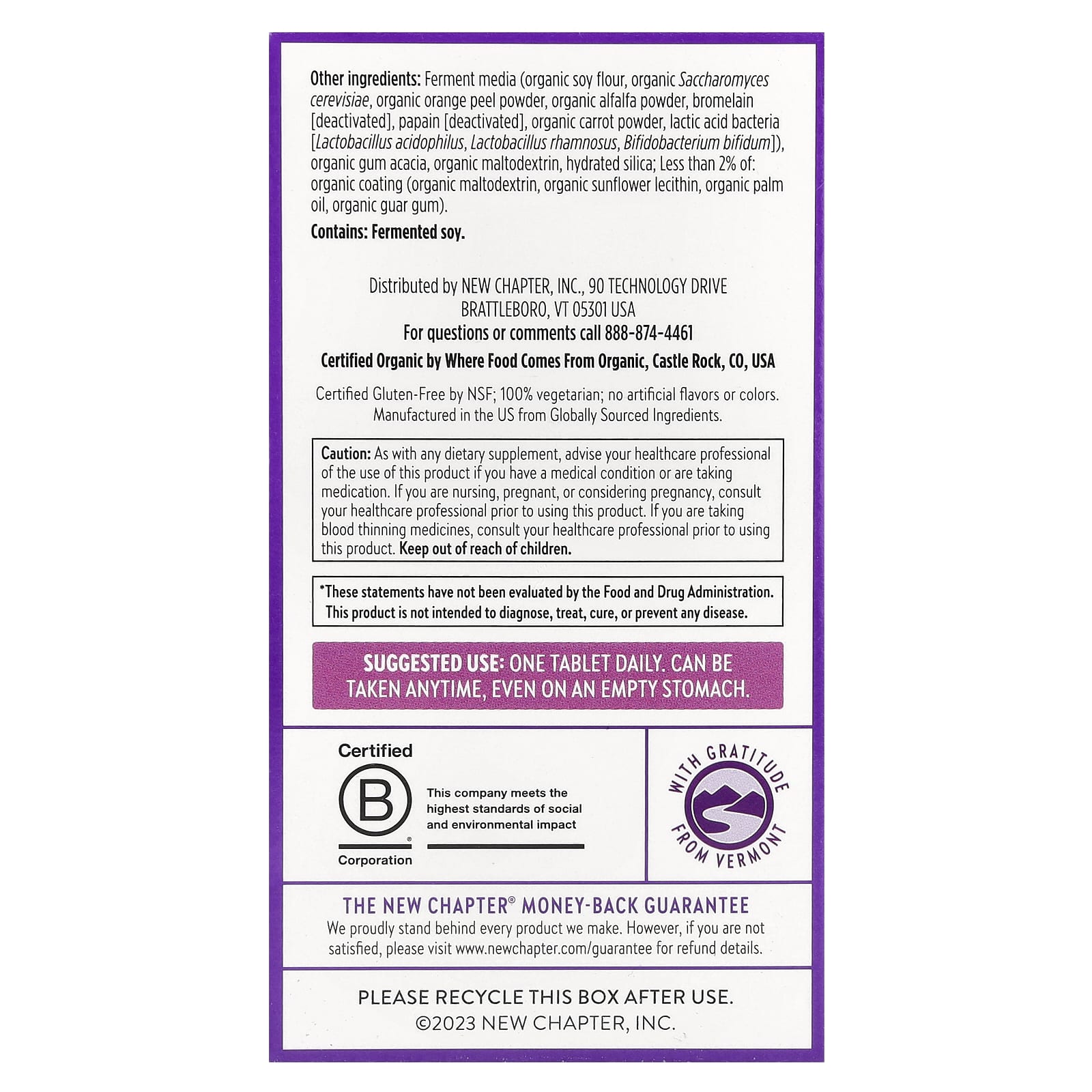 New Chapter, One Daily, Every Woman's™ Multivitamin40+, 48 Vegetarian Tablets