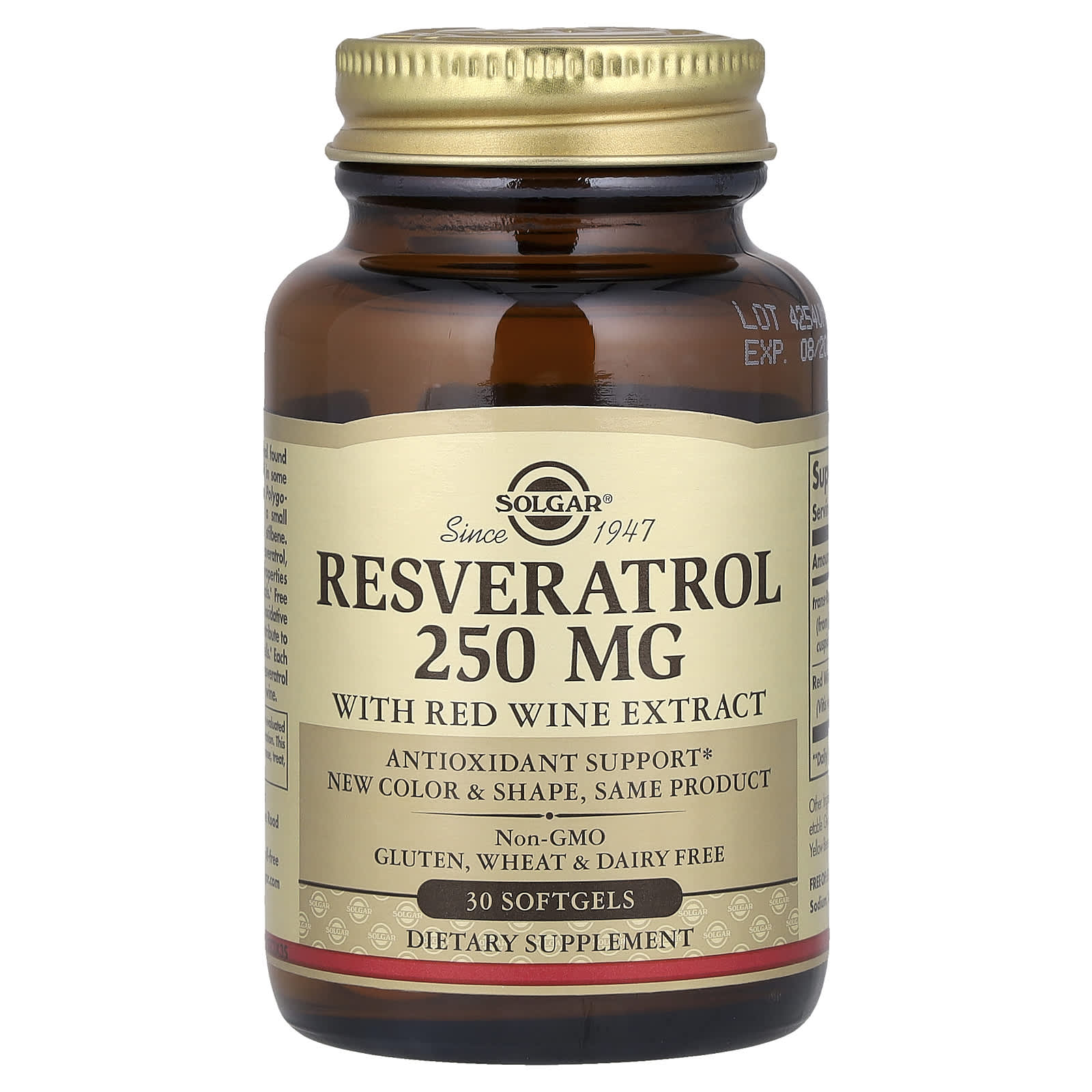 Solgar, Resveratrol With Red Wine Extract, 30 Softgels