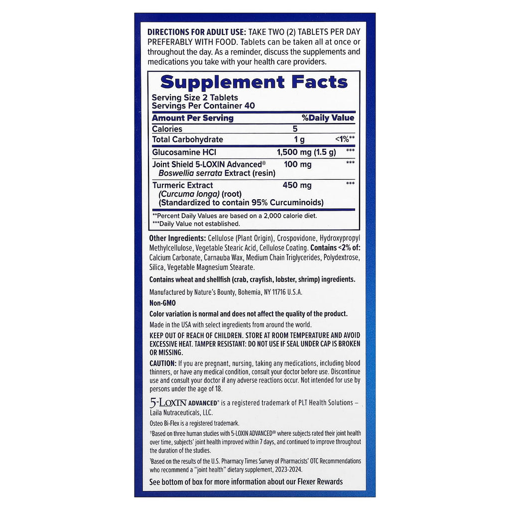 Osteo Bi-Flex, Joint Health, Triple Strength + Turmeric, 80 Coated Tablets