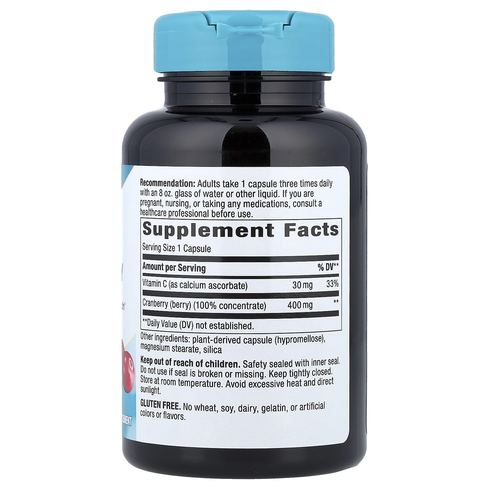 Nature's Way, Cranberry, Premium Blend, 400 mg, 120 Vegan Capsules