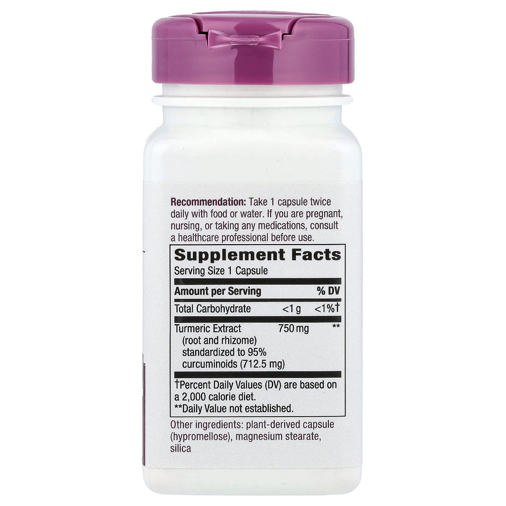 Nature's Way, Premium Extract, Turmeric, 750 mg, 60 Vegan Capsules