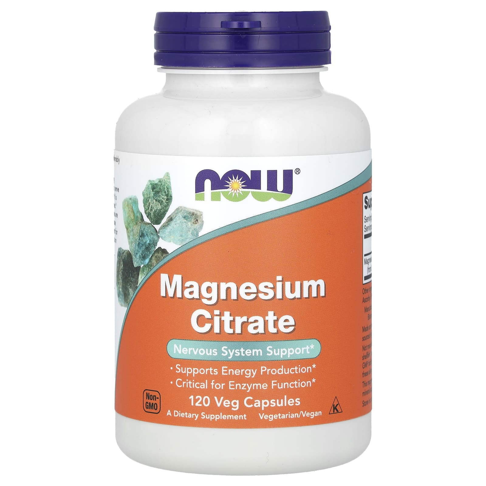 NOW Foods, Magnesium Citrate, 120 Veg Capsules (133 mg per Capsule)