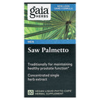 Gaia Herbs, Saw Palmetto for Men, 60 Vegan Liquid Phyto-Caps