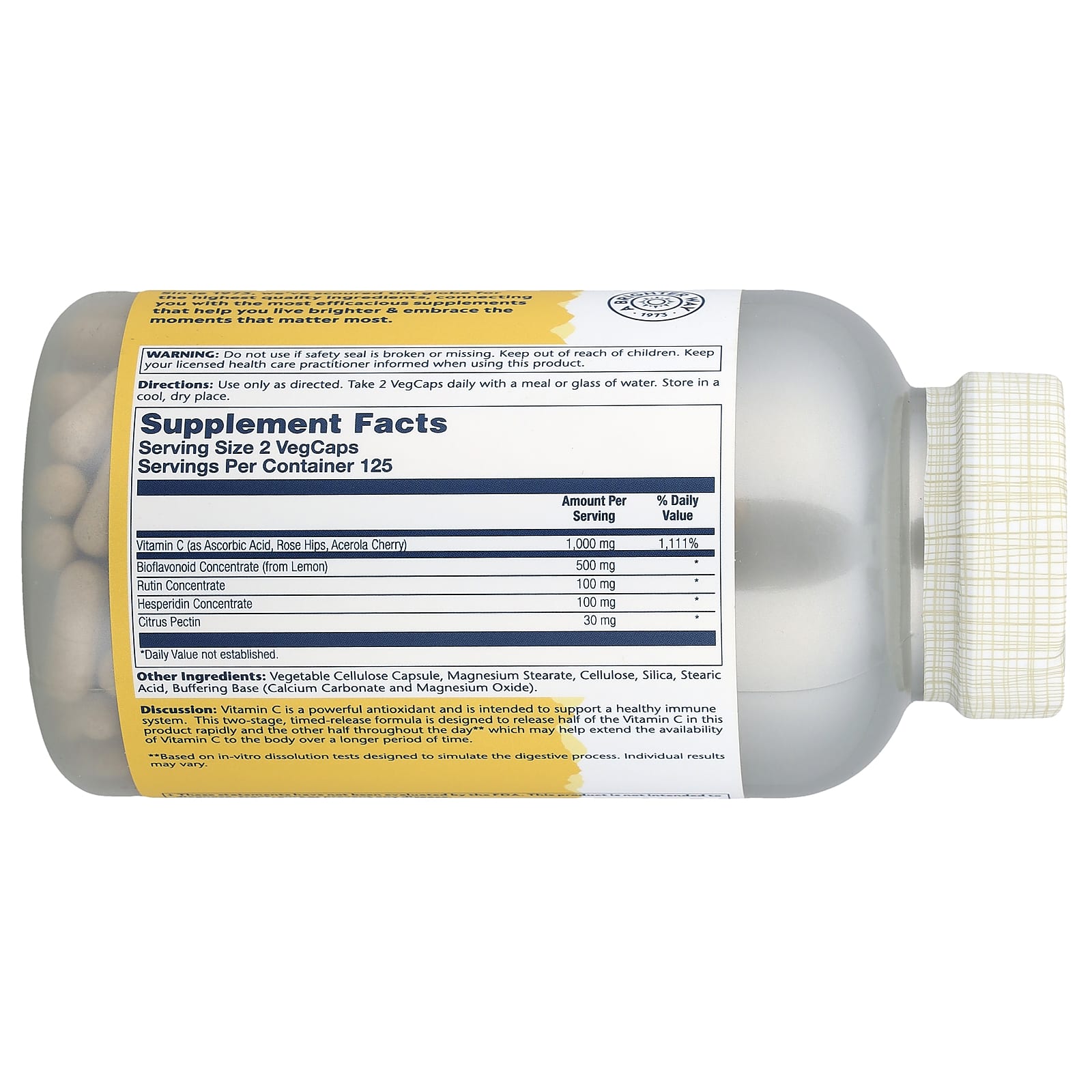 Solaray, Buffered Super Bio Vitamin C, 250 VegCaps