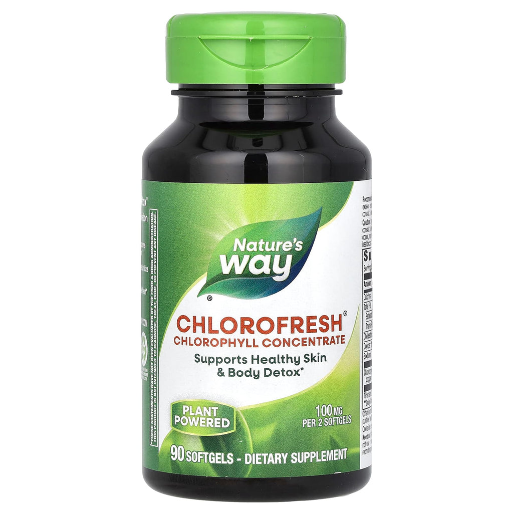 Nature's Way, Chlorofresh, Chlorophyll Concentrate, 90 Softgels (50 mg per Softgel)