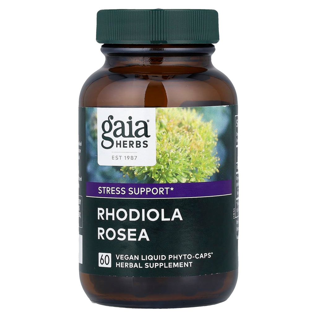 Gaia Herbs, Rhodiola Rosea, 60 Vegan Liquid Phyto-Caps