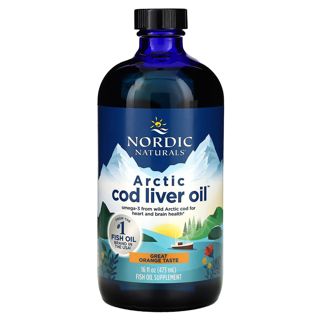 Nordic Naturals, Arctic Cod Liver Oil, Orange, 1,060 mg, 16 fl oz (473 ml)