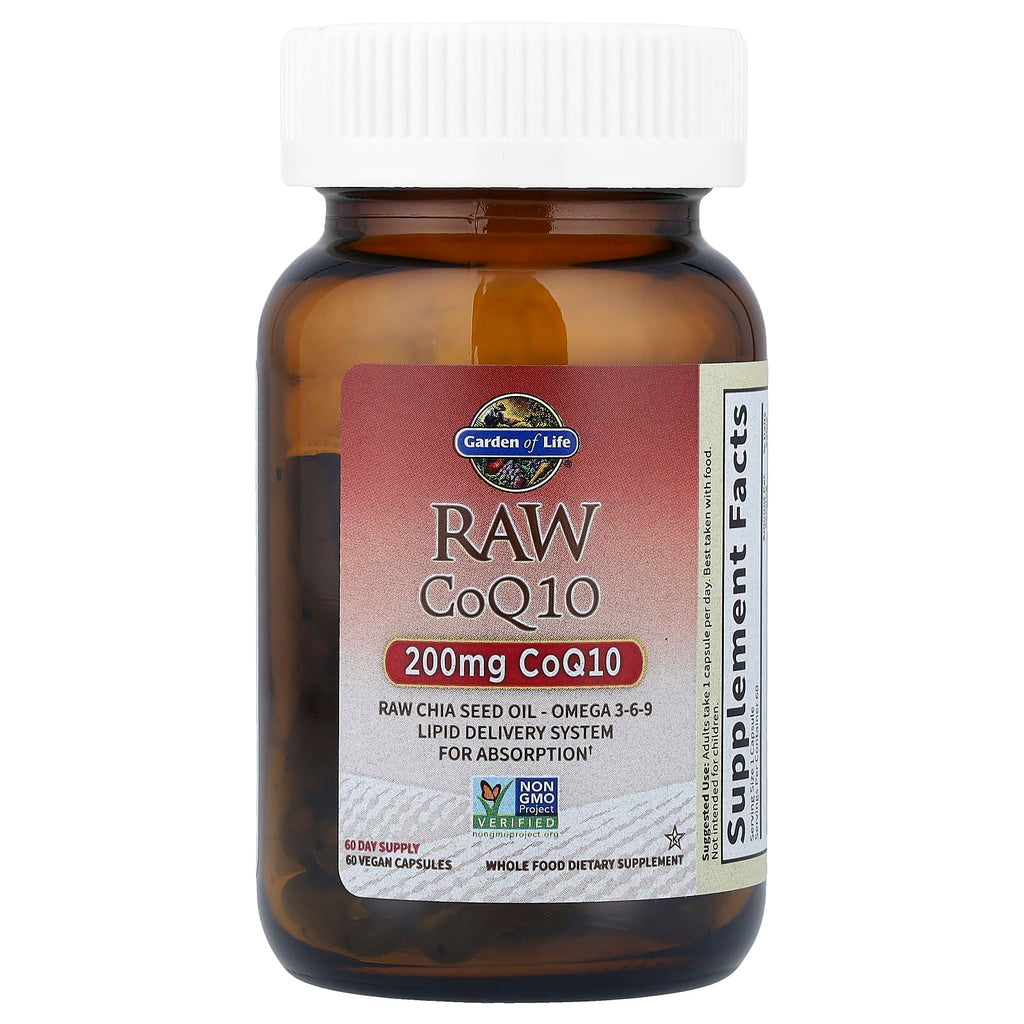 Garden of Life, RAW CoQ10, 60 Vegan Capsules