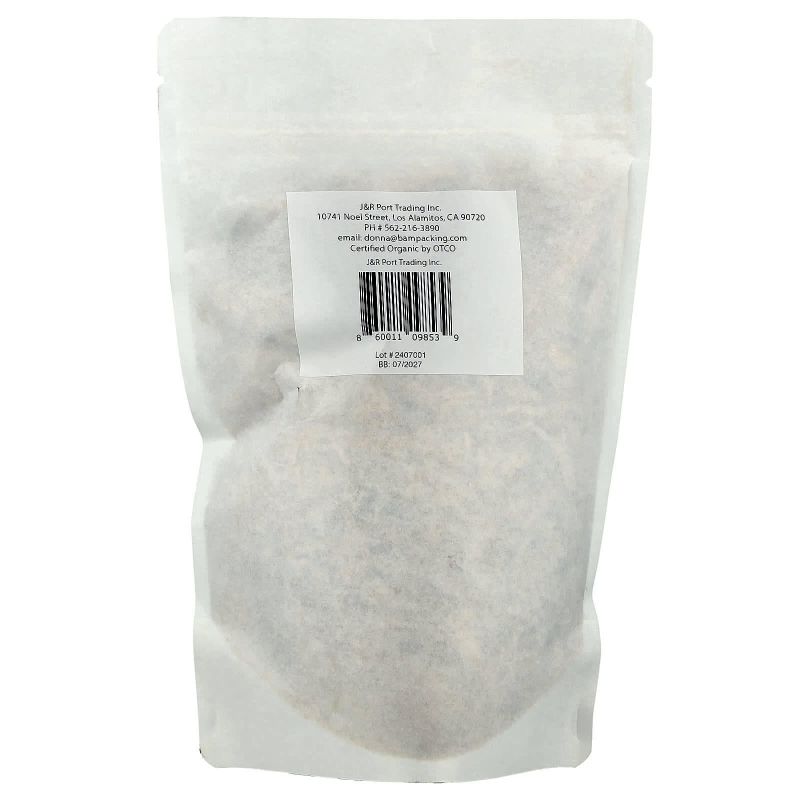 J&R Port Trading, Organic Slippery Elm Bark C/S, 4 oz
