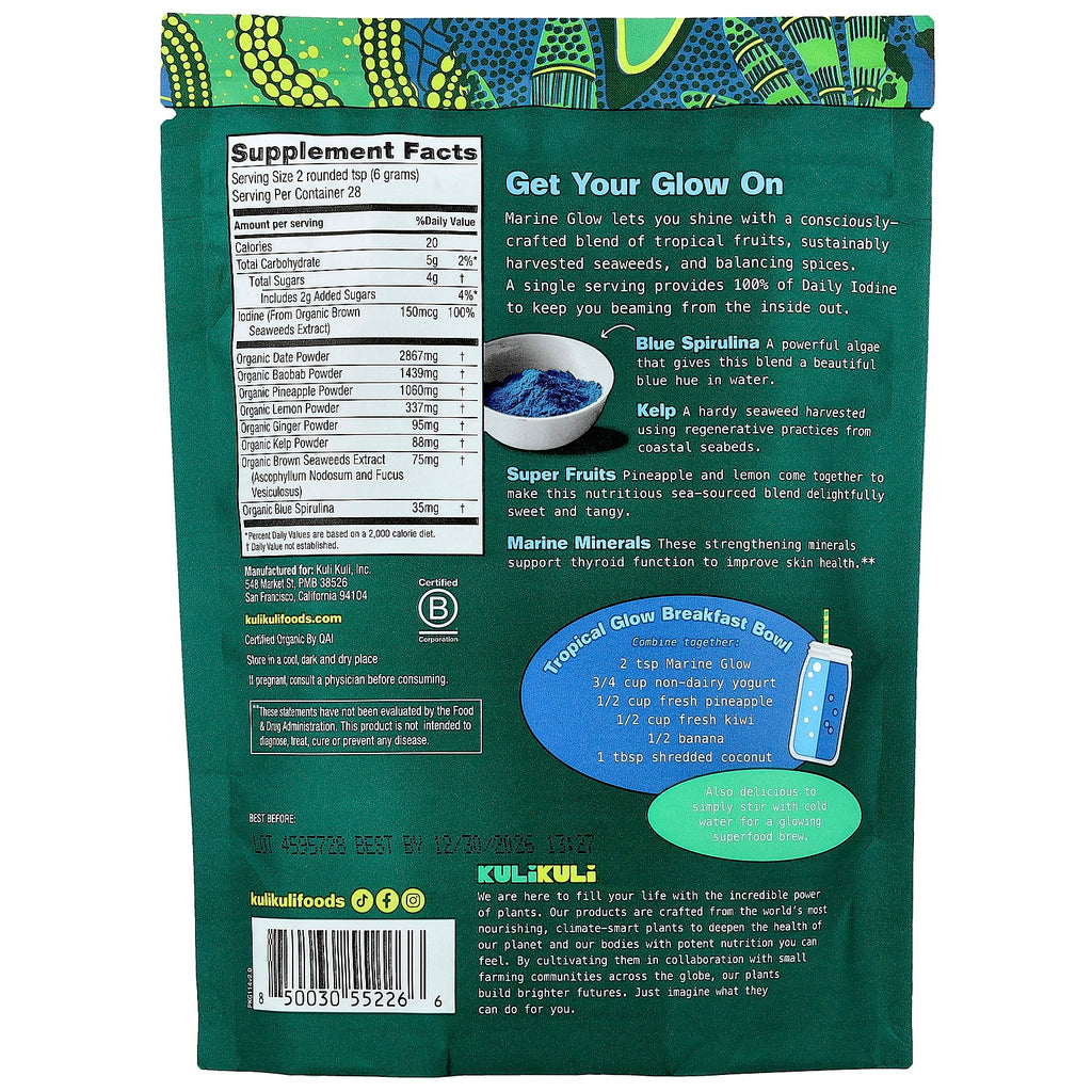 Kuli Kuli, Organic Superfood Blend, Marine Glow, 6 oz (170 g)