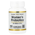 California Gold Nutrition, Women's Probiotics with Probiotic Bacteria Blend, Bifidobacterium lactis, Lactobacillus acidophilus, and Lactobacillus rhamnosus, 20 Billion CFU, 60 Veggie Capsules