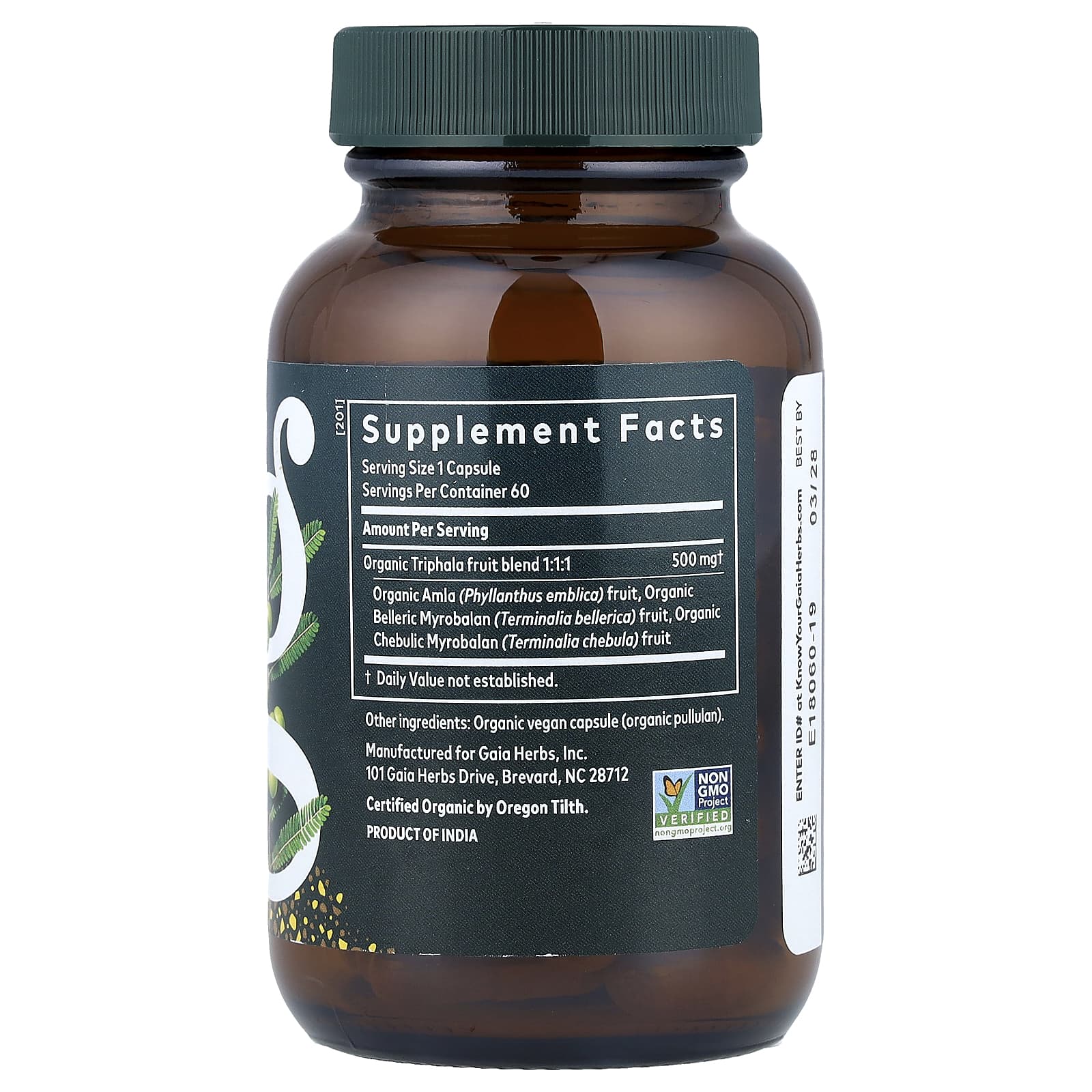 Gaia Herbs, Triphala Fruit, 60 Vegan Capsules