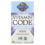 Garden of Life, Vitamin Code®, 50 & Wiser Men, Whole Food Multivitamin, 240 Vegetarian Capsules