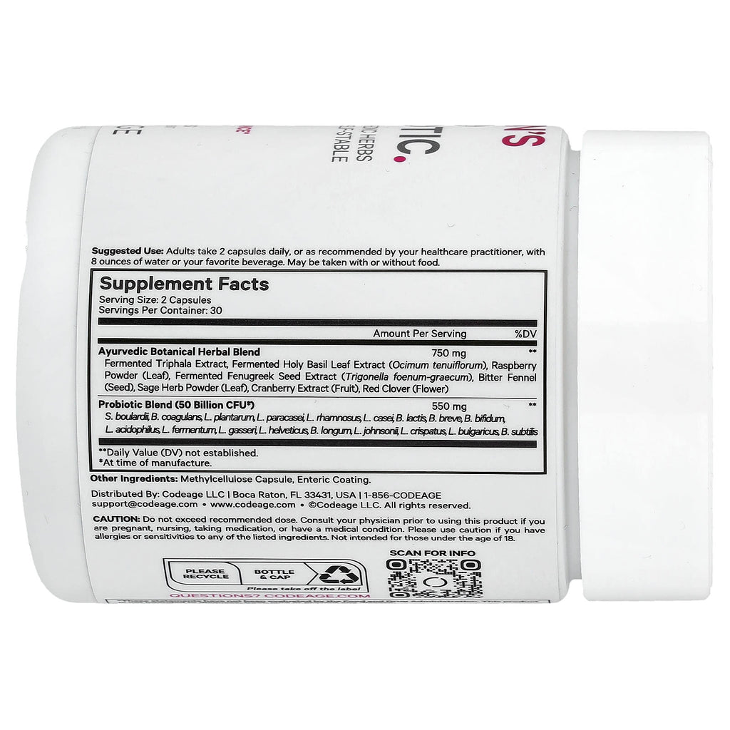 Codeage, Women's SBO Probiotic, 60 Capsules