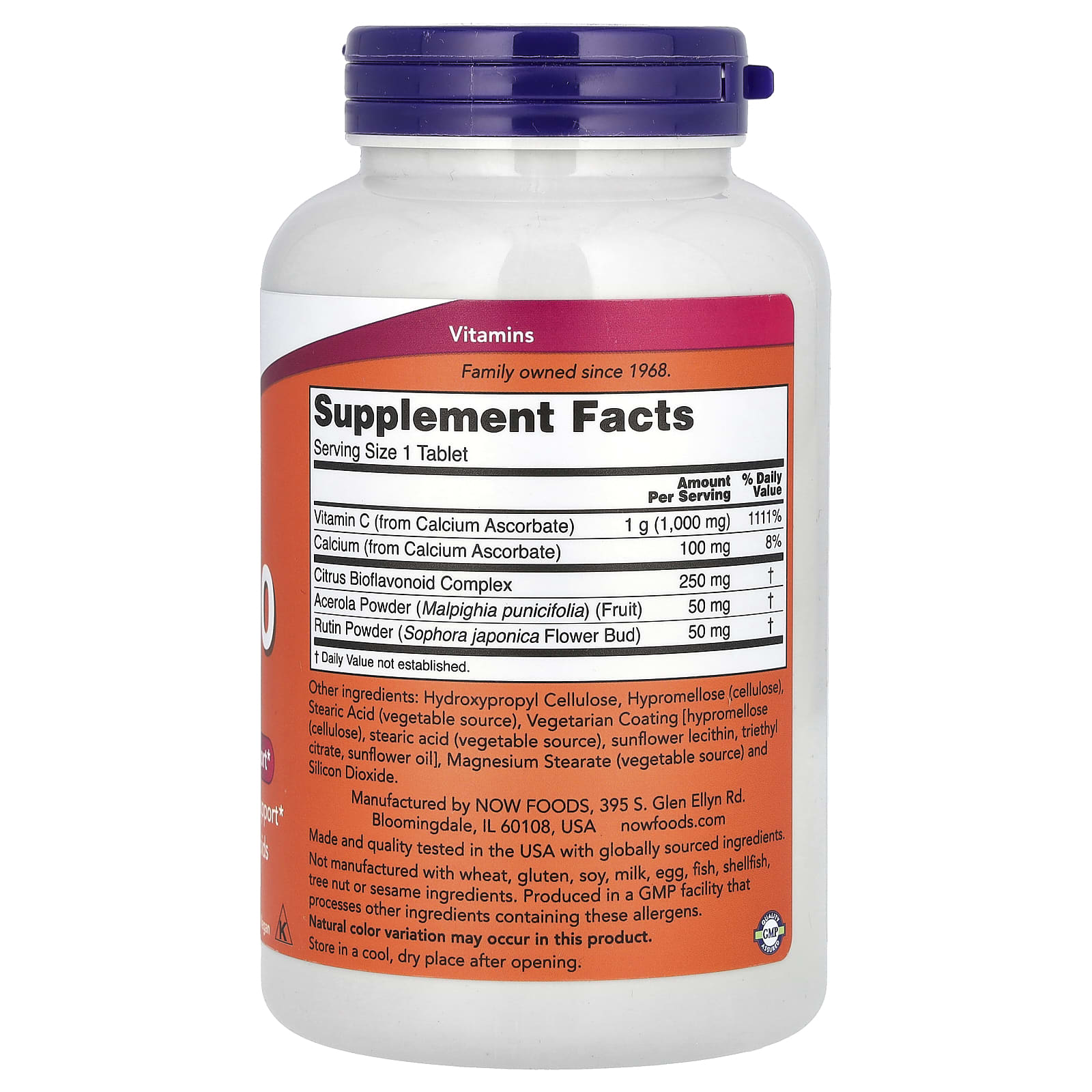NOW Foods, Buffered C-1000 Complex, 180 Tablets