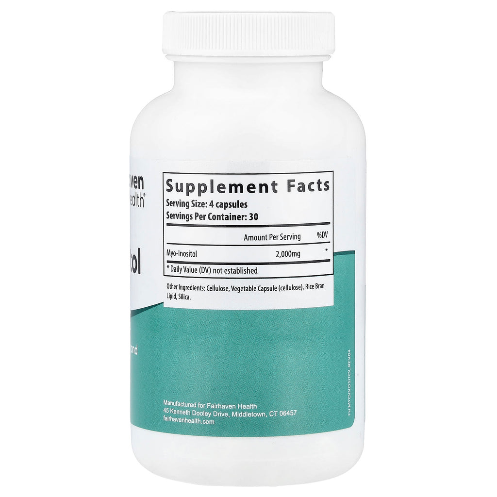 Fairhaven Health, Myo-Inositol, 120 Capsules (500 mg per Capsule)