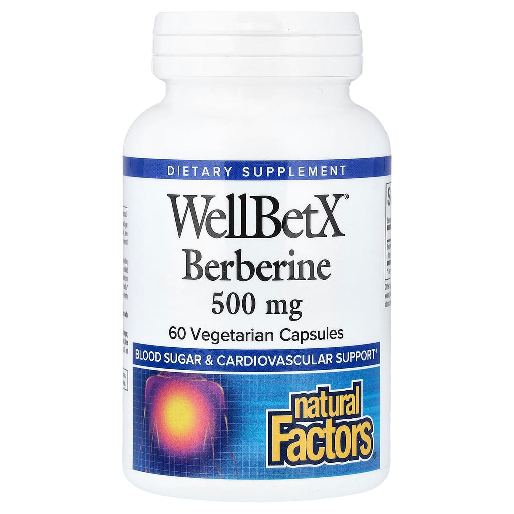 Natural Factors, WellBetX® Berberine, 500 mg , 60 Vegetarian Capsules