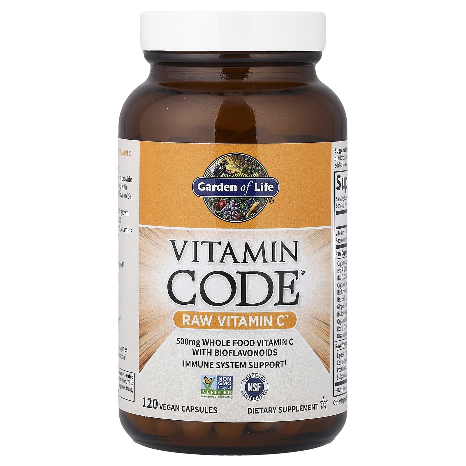 Garden of Life, Vitamin Code®, RAW Vitamin C™, 120 Vegan Capsules
