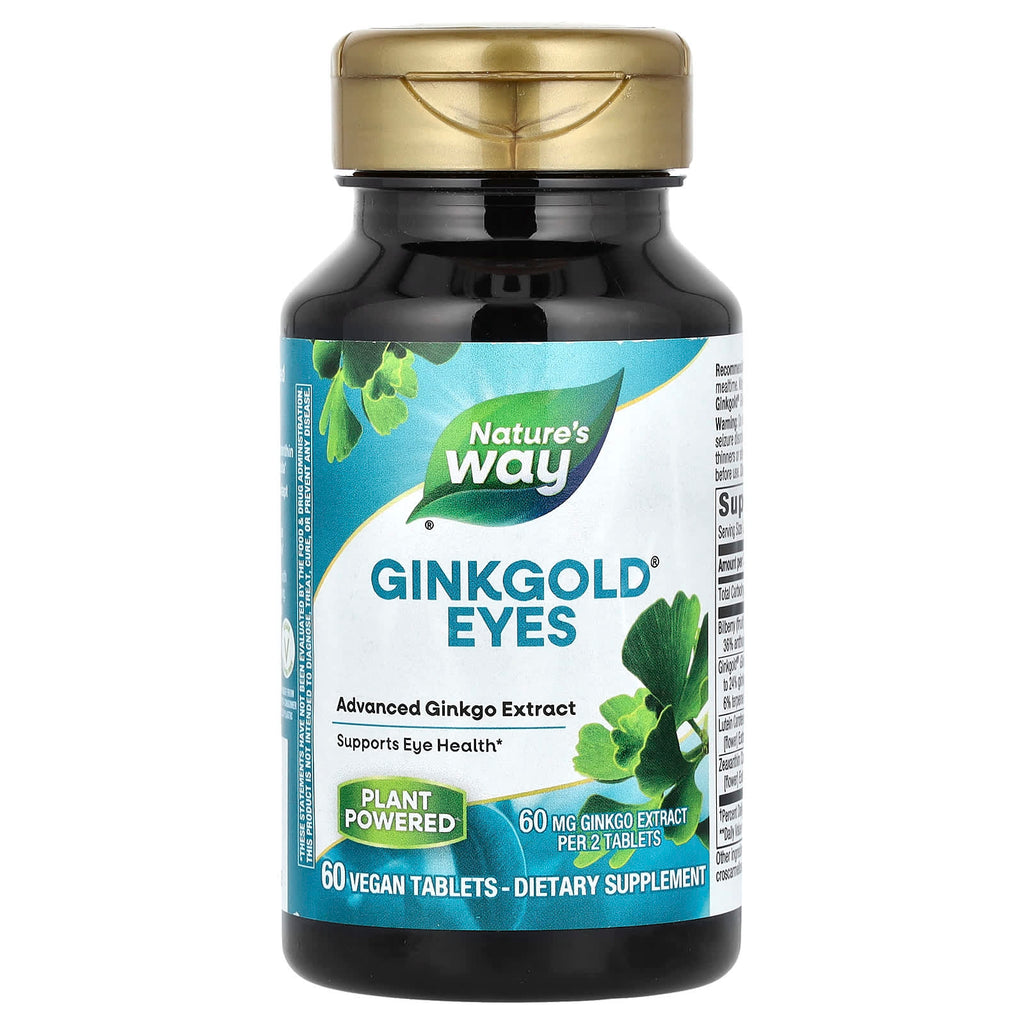 Nature's Way, Ginkgold® Eyes, 60 Vegan Tablets