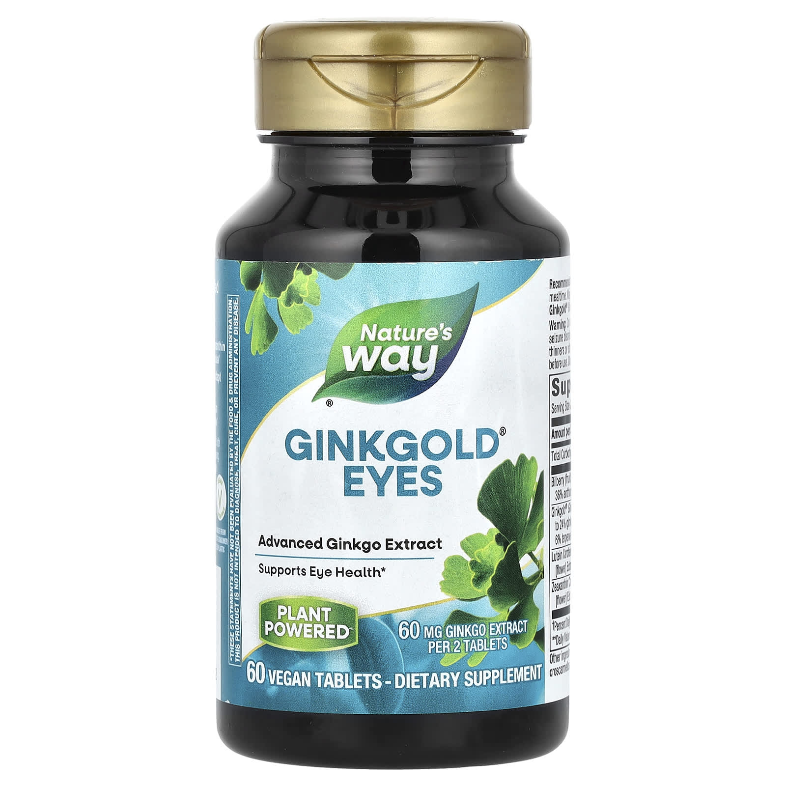 Nature's Way, Ginkgold® Eyes, 60 Vegan Tablets
