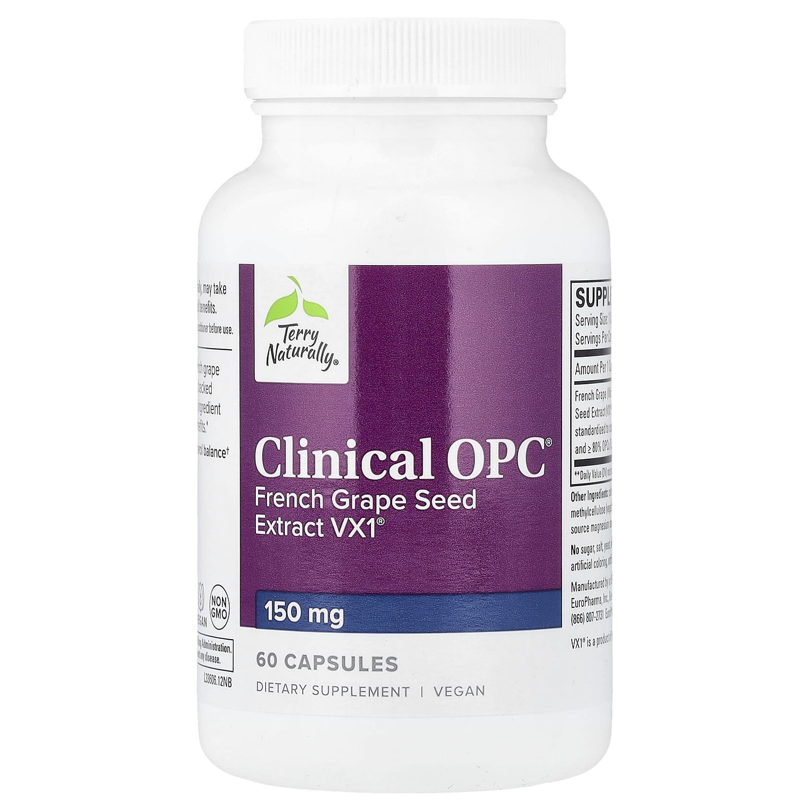 Terry Naturally, Clinical OPC®, 150 mg, 60 Capsules