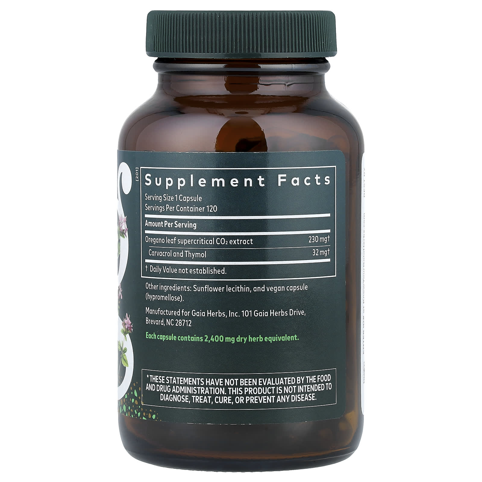 Gaia Herbs, Oil of Oregano, 120 Liquid Phyto-Caps®