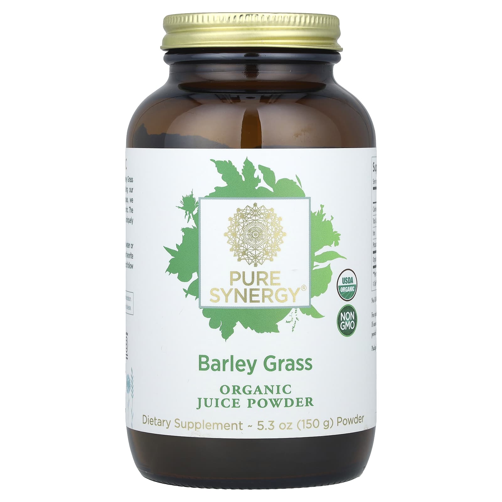 Pure Synergy, Barley Grass, Organic Juice Powder, 5.3 oz (150 g)