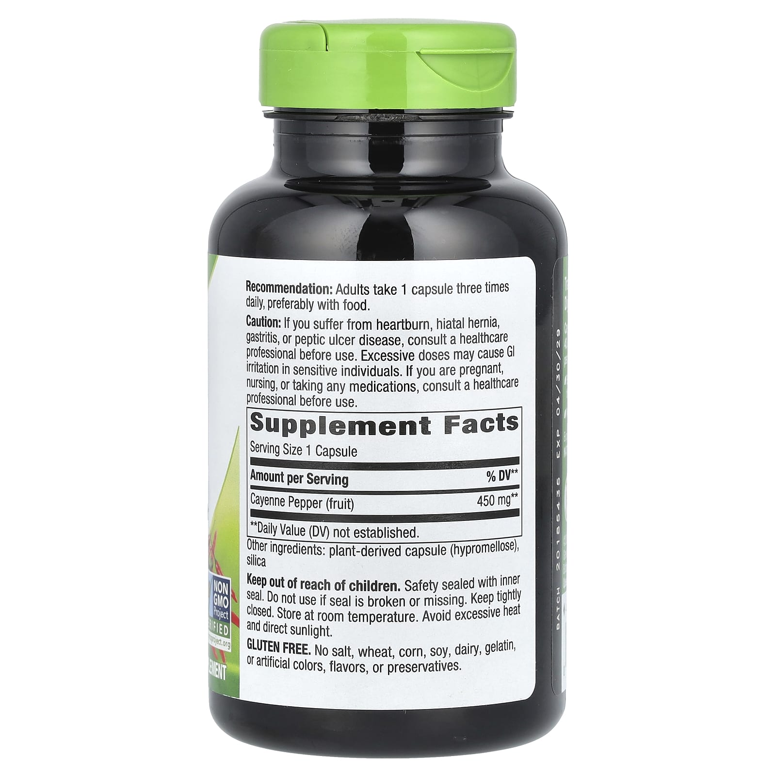 Nature's Way, Cayenne Fruit, 40,000 SHU, 180 Vegan Capsules