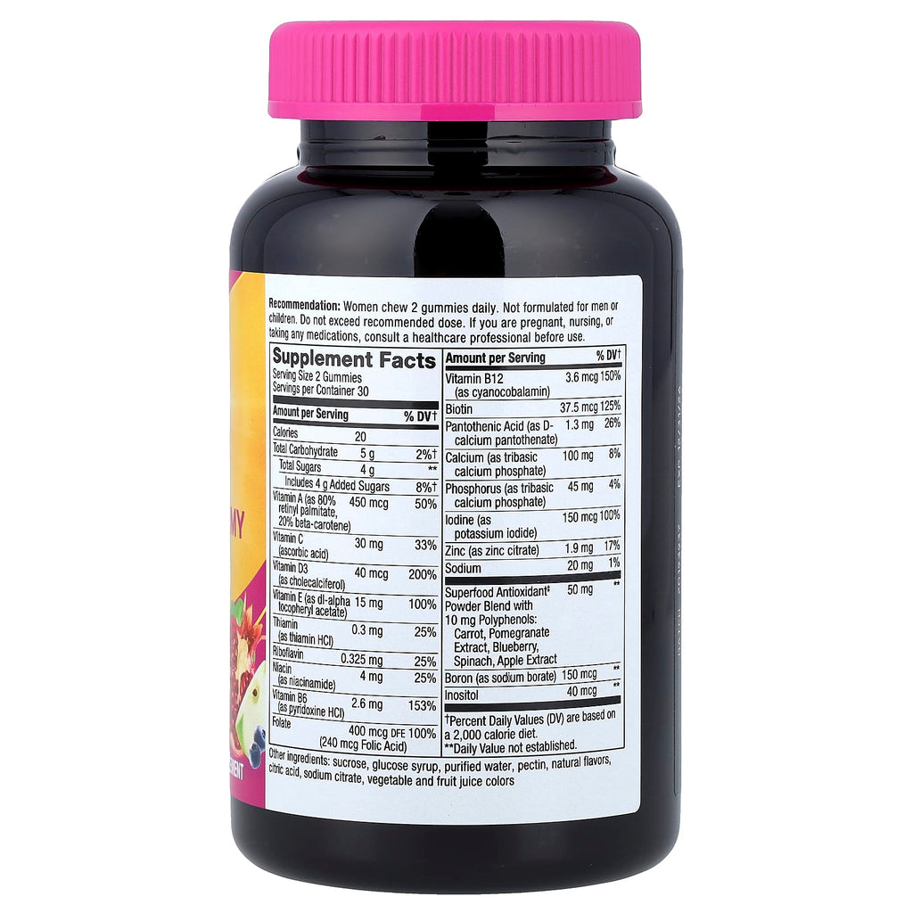 Nature's Way, Alive!® Women's Gummy Multivitamin, Mixed Berry, 60 Gummies