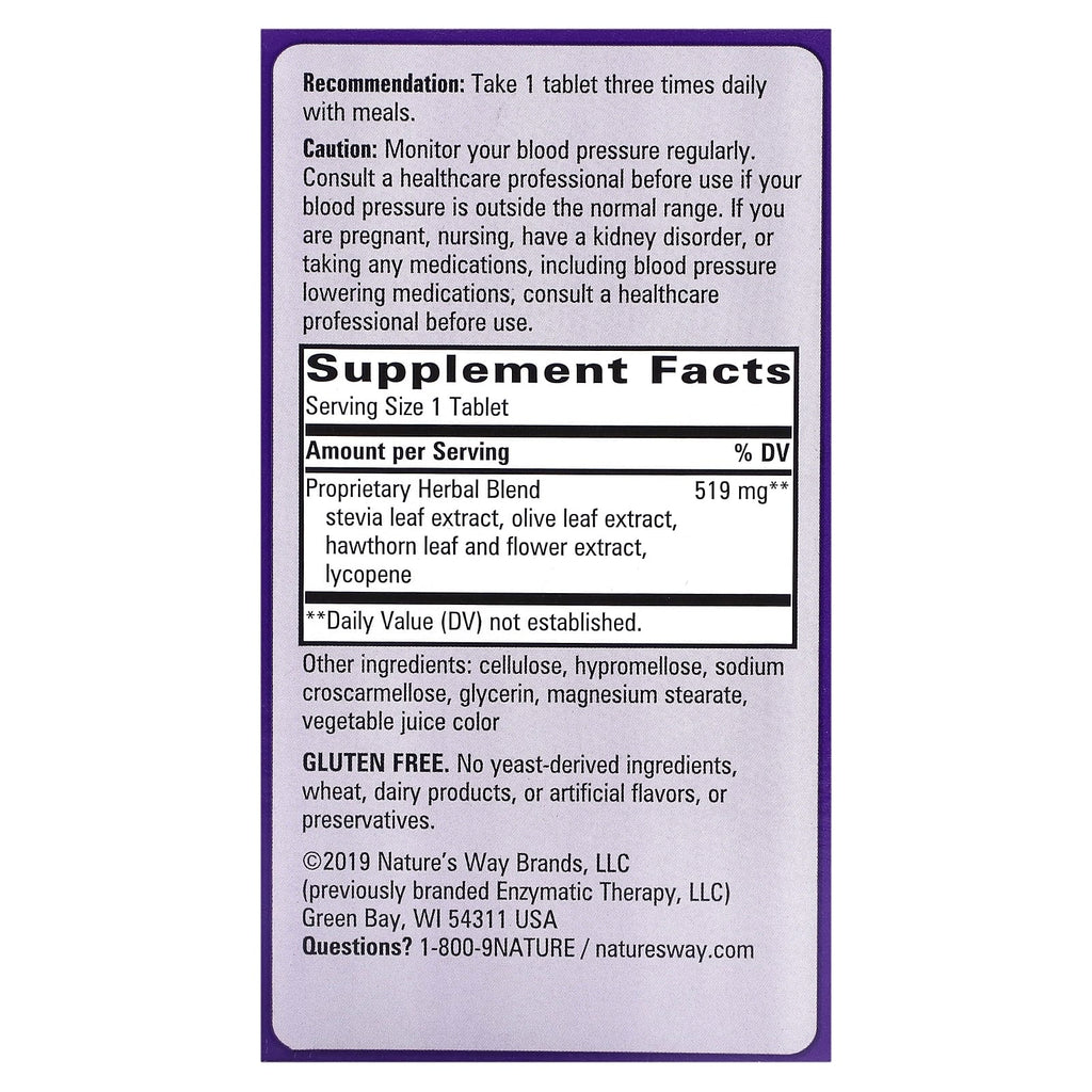 Nature's Way, BP Manager, 90 Tablets