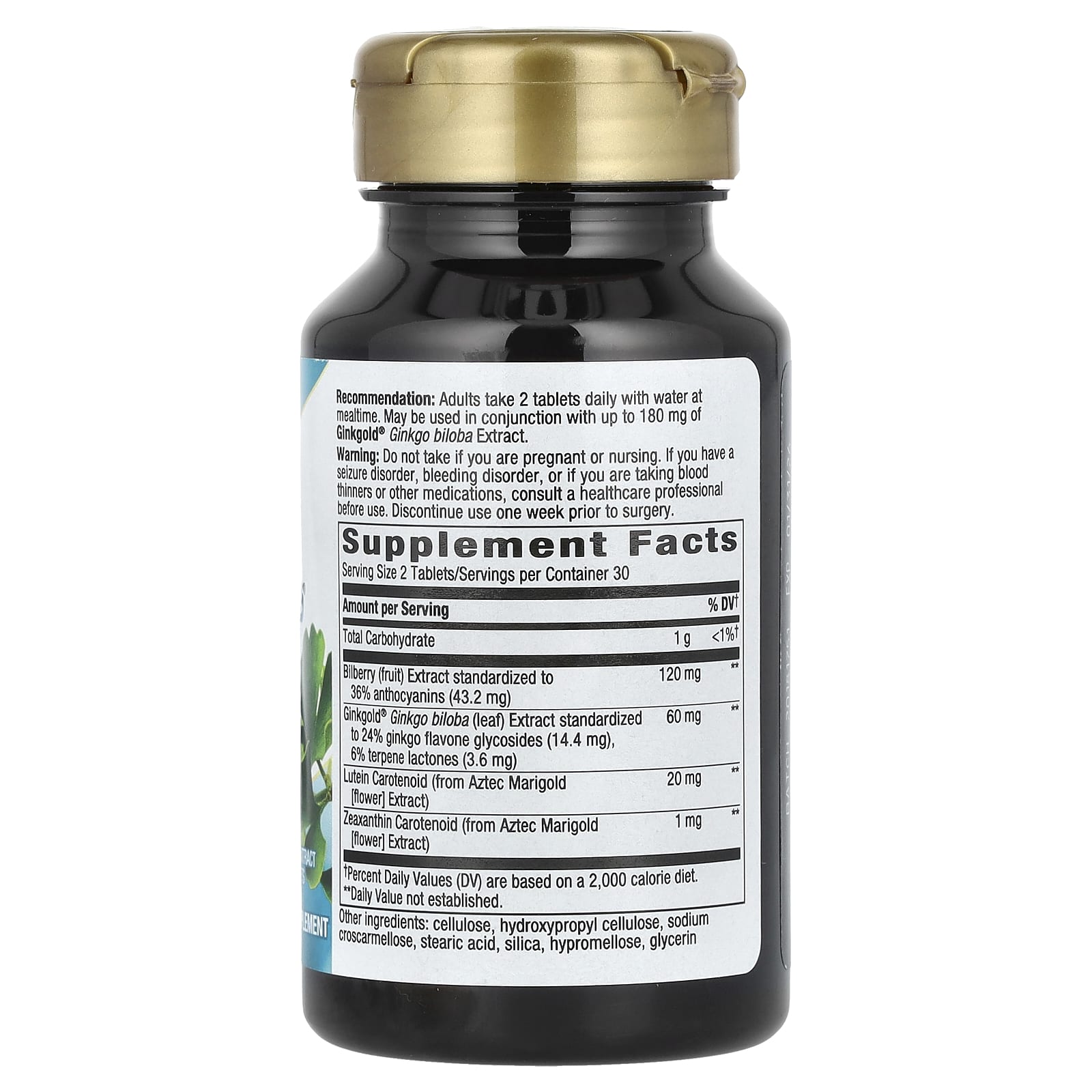 Nature's Way, Ginkgold® Eyes, 60 Vegan Tablets