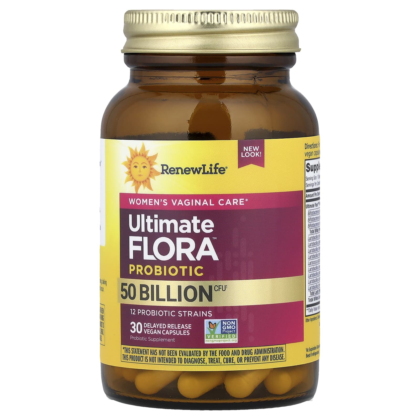 Renew Life, Ultimate Flora™ Probiotic, 30 Delayed Release Vegan Capsules