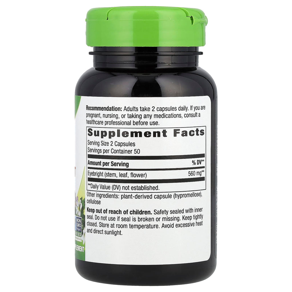 Nature's Way, Eyebright Herb, 100 Vegan Capsules (280 mg per Capsule)