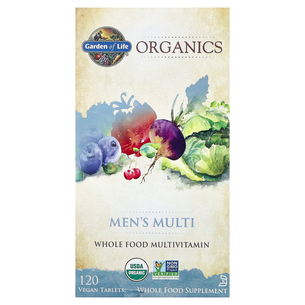 Garden of Life, Organics, Men's Multi, 120 Vegan Tablets