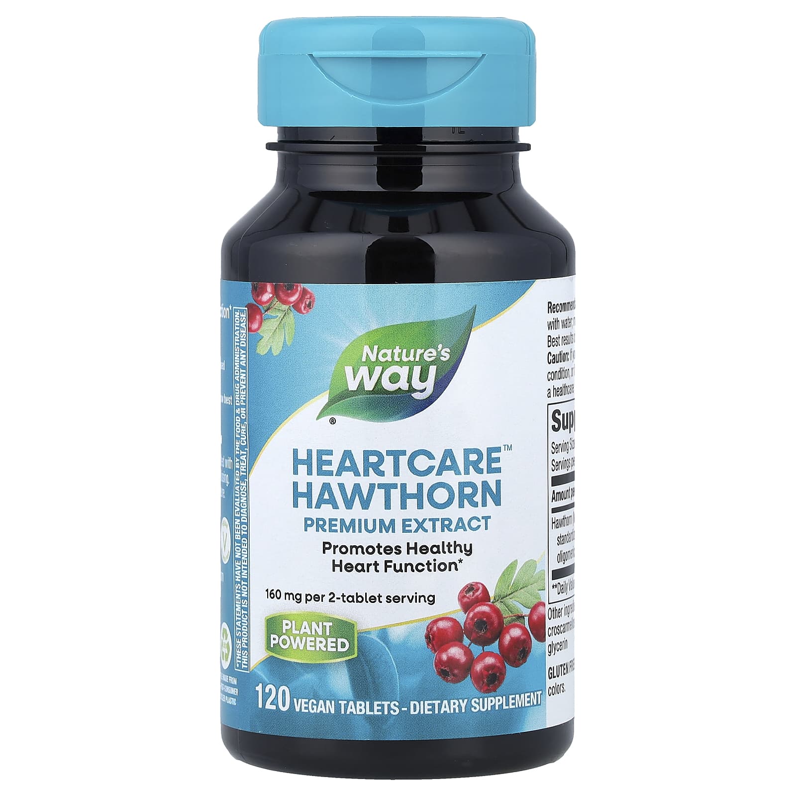 Nature's Way, HeartCare™, Hawthorn, 120 Vegan Tablets (80 mg per Tablet)