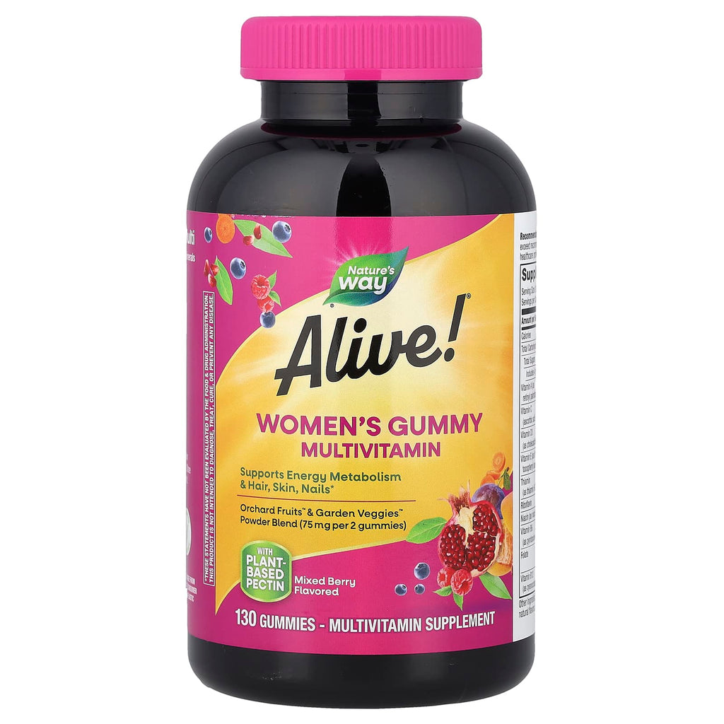 Nature's Way, Alive!® Women's Gummy Multivitamin, Mixed Berry, 130 Gummies