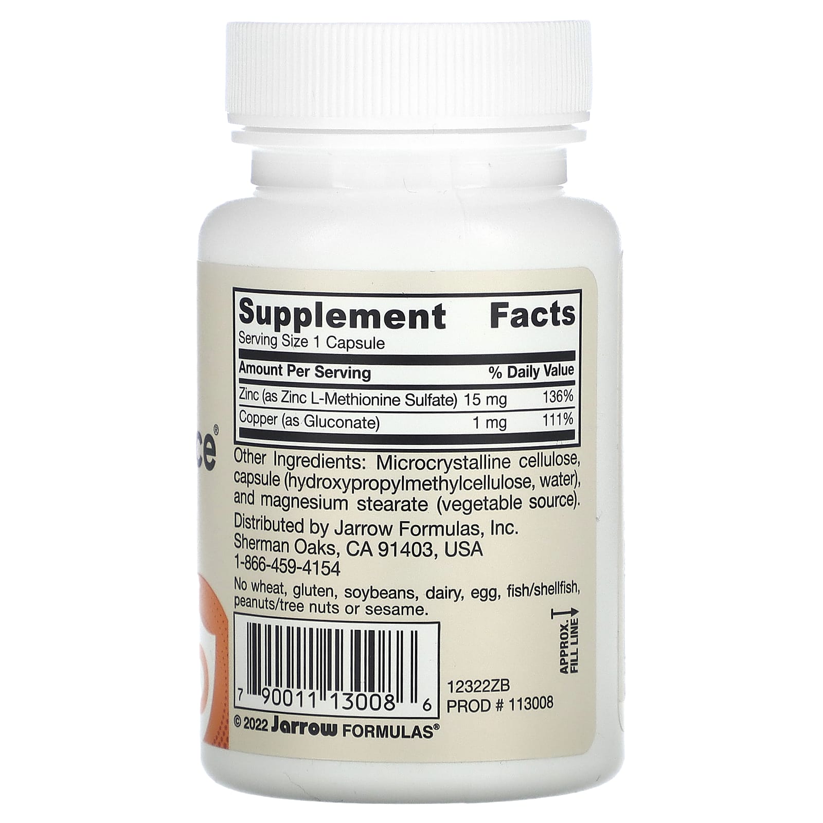 Jarrow Formulas, Vegan Zinc Balance, 100 Veggie Capsules