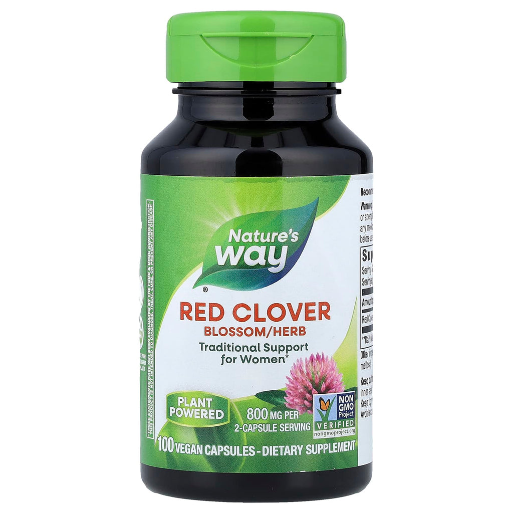 Nature's Way, Red Clover Blossom/Herb, 100 Vegan Capsules (400 mg per Capsule)