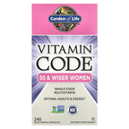 Garden of Life, Vitamin Code®, Whole Food Multivitamin for Women, 50 +, 240 Vegetarian Capsules